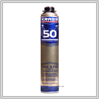 Krass пена монтажная Professional V50 пистолетная