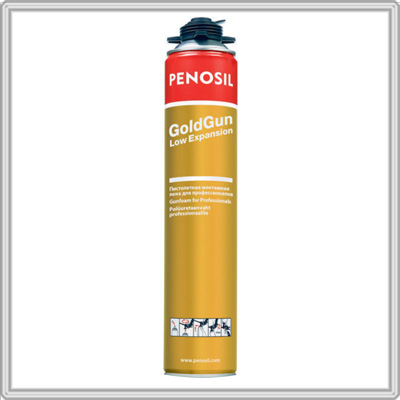 Пена монтажная penosil goldgun профи с низким расширением 750 мл