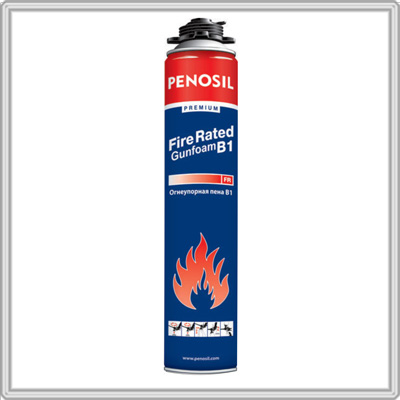 Пена монтажная penosil premium fire rated b1 профи 720 мл огнеупорная