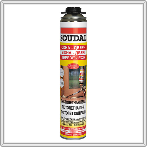 Soudal GunFoam Yellow Монтажная пена пистолетная