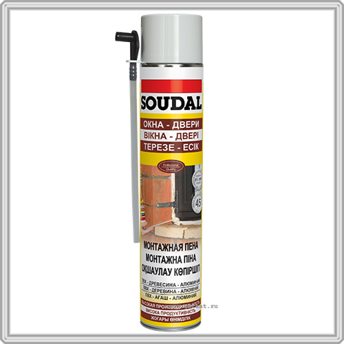 SOUDAL Yellow Монтажная пена ручная, 12х750 мл