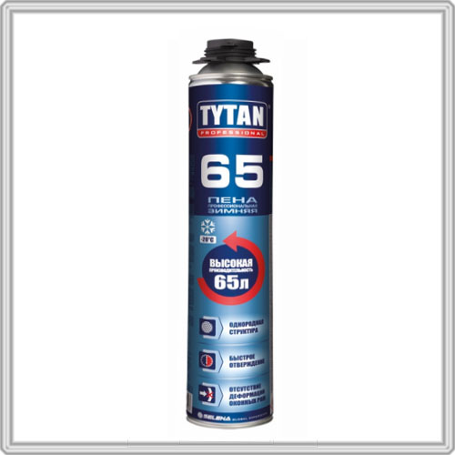 Tytan Professional 65 пена профессиональная зимняя 750 мл (-10C)