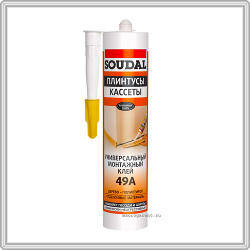 SOUDAL Универсальный монтажный клей 49А, 12х300 мл