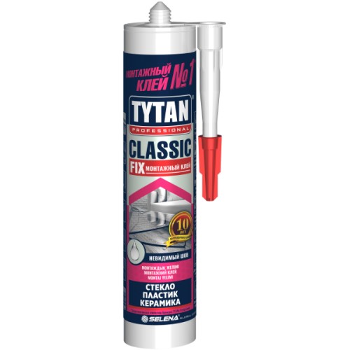 Tytan Prof Монтажный клей Classic Fix, прозрачный 310 мл