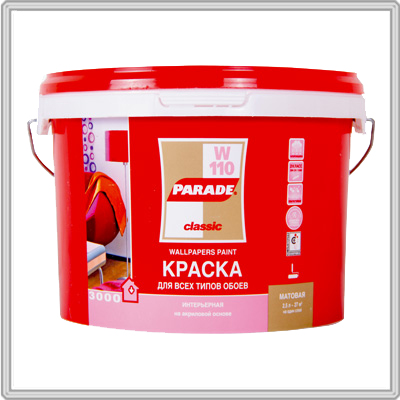 Краска акрил. PARADE W110 для обоев 